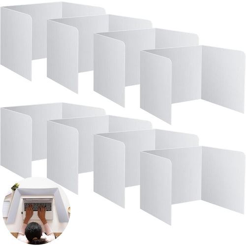 Pack de 8 Paneles Separadores de Mesa Plegables y Ajustables